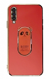 Eiroo Samsung Galaxy A50 Baby Panda Standl Krmz Silikon Klf