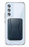 Eiroo Samsung Galaxy A54 Lacivert Kartlıklı Standlı Ultra Koruma Kılıf