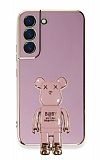 Eiroo Samsung Galaxy S22 Plus 5G Baby Bear Standl Mor Silikon Klf