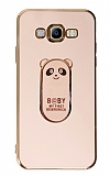 Eiroo Samsung Galaxy J7/ J7 Core Baby Panda Standl Pembe Silikon Klf