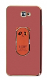 Eiroo Samsung Galaxy J7 Prime Baby Panda Standl Krmz Silikon Klf