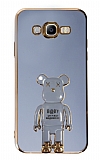 Eiroo Samsung Galaxy J7/J7 Core Baby Bear Standlı Mavi Silikon Kılıf