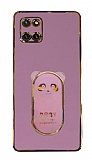 Eiroo Samsung Galaxy Note 10 Lite Baby Panda Standl Mor Silikon Klf