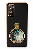 Eiroo Samsung Galaxy S20 FE Parfüm Şişesi Standlı Siyah Silikon Kılıf