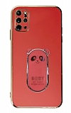 Eiroo Samsung Galaxy S20 Plus Baby Panda Standl Krmz Silikon Klf