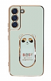 Eiroo Samsung Galaxy S21 Plus Baby Panda Standl Yeil Silikon Klf
