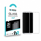 Eiroo Samsung Galaxy S8 Tempered Glass Beyaz Curve Cam Ekran Koruyucu