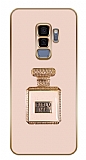 Eiroo Samsung Galaxy S9 Plus Parfm Standl Kamera Korumal Pembe Silikon Klf