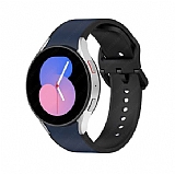 Eiroo Samsung Galaxy Watch 5 Pro Lacivert-Siyah Silikon Kordon