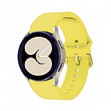 Eiroo Samsung Galaxy Watch 5 Pro Spor Sarı Silikon Kordon