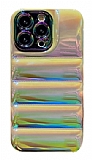 Eiroo Shiny Puffer iPhone 11 Pro Yeşil Silikon Kılıf