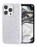 Eiroo Silvery iPhone 13 Pro Max Simli Silver Silikon Kılıf
