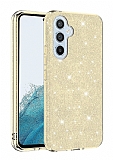Eiroo Silvery Samsung Galaxy A14 Simli Gold Silikon Kılıf