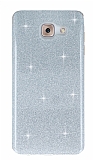 Eiroo Silvery Samsung Galaxy J7 Max Simli Silver Silikon Kılıf