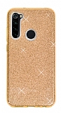 Eiroo Silvery Xiaomi Redmi Note 8 Simli Gold Silikon Kılıf