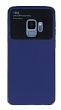 Eiroo Simplified Samsung Galaxy S9 Lacivert Silikon Klf