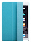 Eiroo Smart iPad Pro 12.9 Mavi Deri Kılıf