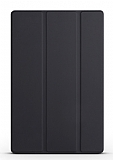 Eiroo Smart Huawei MatePad SE 10.4 Kapaklı Siyah Deri Kılıf