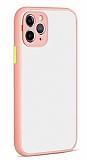 Eiroo Soft Touch iPhone 12 Pro Max 6.7 inç Ultra Koruma Pembe Kılıf