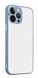 Eiroo Soft Touch iPhone 13 Pro Max Ultra Koruma Mor Kılıf
