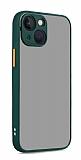 Eiroo Soft Touch iPhone 13 Ultra Koruma Yeşil Kılıf