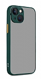 Eiroo Soft Touch iPhone 14 Plus Ultra Koruma Koyu Yeşil Kılıf
