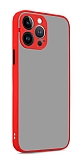 Eiroo Soft Touch iPhone 14 Pro Max Ultra Koruma Kırmızı Kılıf