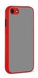 Eiroo Soft Touch iPhone SE 2020 Ultra Koruma Kırmızı Kılıf