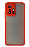 Eiroo Soft Touch Xiaomi 11T Ultra Koruma Kırmızı Kılıf