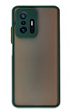 Eiroo Soft Touch Xiaomi 11T Ultra Koruma Koyu Yeşil Kılıf