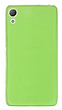 Sony Xperia Z3 Plus Ultra İnce Şeffaf Yeşil Silikon Kılıf