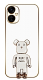 Eiroo Spark 9T Baby Bear Standl Beyaz Silikon Klf