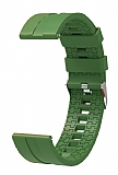 Eiroo Sport Samsung Galaxy Watch 3 45 mm Yeşil Silikon Kordon