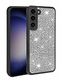 Eiroo Stone Sammsung Galaxy S23 Tal Siyah Silikon Klf