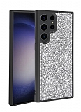 Eiroo Stone Sammsung Galaxy S23 Ultra Tal Siyah Silikon Klf