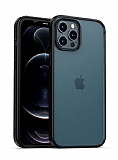 Eiroo Strong iPhone 12 Pro Max 6.7 inç Siyah Silikon Kılıf