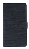 Eiroo Tabby reeder P13 Blue Max Pro Lite Cüzdanlı Kapaklı Siyah Deri Kılıf