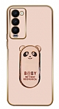 Eiroo Tecno Camon 18 Premier Baby Panda Pembe Silikon Klf