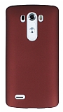 LG G3 Mat Bordo Silikon Kılıf