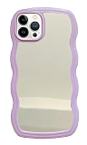 Eiroo Wave Mirror iPhone 12 Pro Max Mor Silikon Kılıf