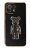 Eiroo Xiaomi Mi 11 Lite 5G Bearbrick Standl Siyah Silikon Klf