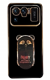 Eiroo Xiaomi Mi 11 Ultra Baby Panda Standl Siyah Silikon Klf