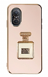 Eiroo Huawei nova 9 SE Aynalı Parfüm Standlı Pembe Silikon Kılıf