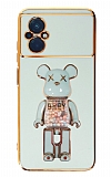 Eiroo Xiaomi Poco M5 Candy Bear Standl Yeil Silikon Klf