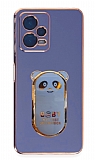 Eiroo Xiaomi Poco X5 5G Baby Panda Standl Mavi Silikon Klf