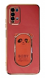 Eiroo Xiaomi Redmi 9T Baby Panda Standl Krmz Silikon Klf