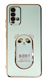 Eiroo Xiaomi Redmi 9T Baby Panda Standl Yeil Silikon Klf