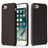 G-Case iPhone 7 / 8 Silikon Kenarlı Kahverengi Rubber Kılıf