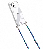 hippi iPhone 13 Mini Plane Kumaş Askılı Ultra Koruma Telefon Kılıfı