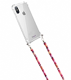 hippi iPhone X / XS Brambles Kumaş Askılı Ultra Koruma Telefon Kılıfı
